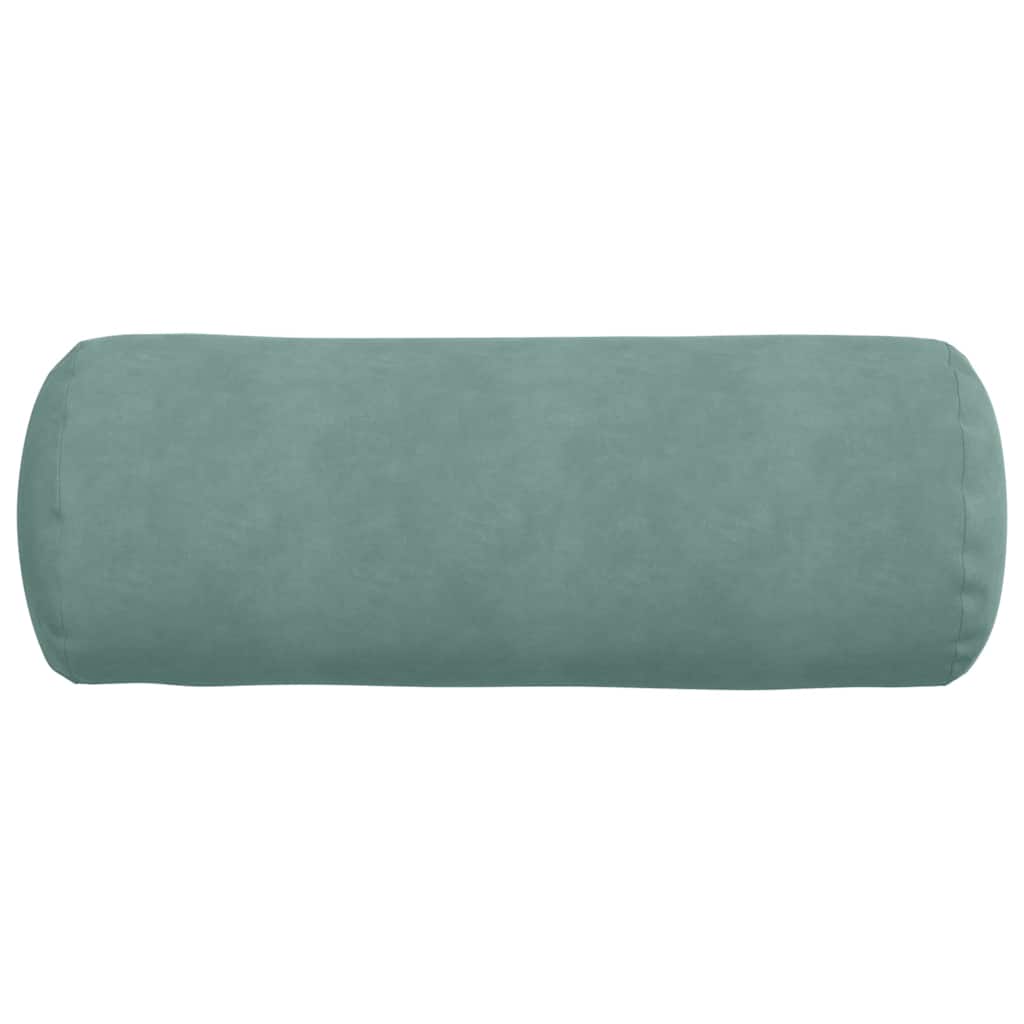 Cuscini a rullo 2 pcs Verde Mare Ø 25 x 70 cm Tessuto in Cords
