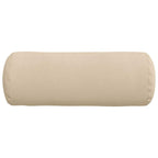 Cuscini a rullo 2 pcs Crema Ø 25 x 70 cm Tessuto in Microfibra