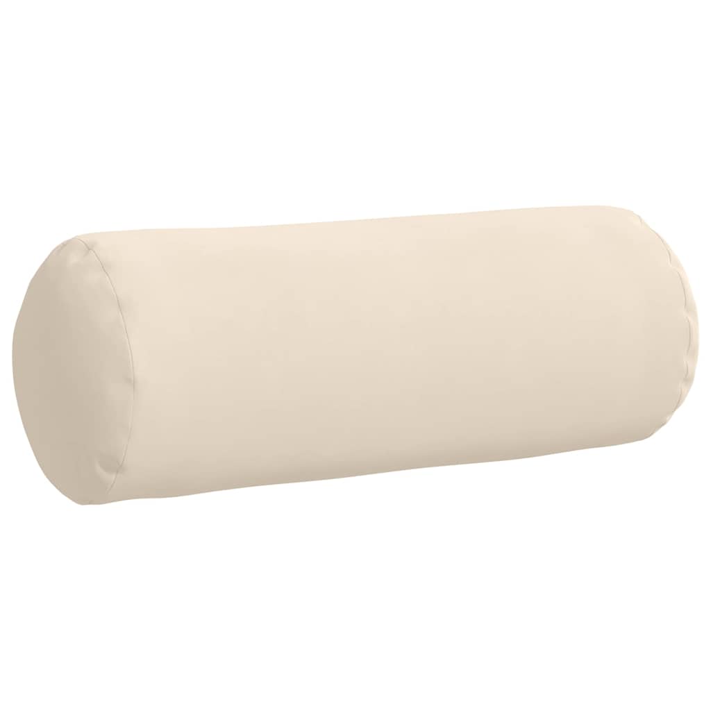 Cuscini a rullo 2 pcs Beige Ø 25 x 70 cm Tessuto in Microfibra