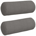 Cuscini a rullo 2 pcs Grigio chiaro Ø 25 x 70 cm