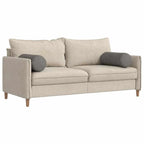 Cuscini a rullo 2 pcs Grigio chiaro Ø 25 x 70 cm