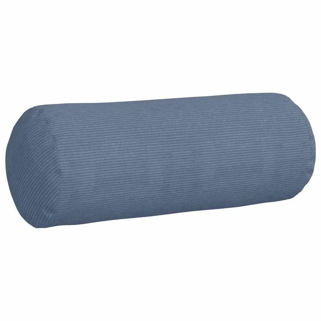 Cuscini a rullo 2 pcs Blu Ø 25 x 70 cm Tessuto in Cords