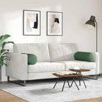Cuscini a rullo 2 pcs Verde Scuro Ø 25 x 70 cm Tessuto in Cords