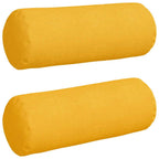 Cuscini a rullo 2 pcs Giallo Chiaro Ø 25 x 70 cm