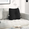 Cuscino per Schiena Nero 45 x 24 x 50 cm Tessuto
