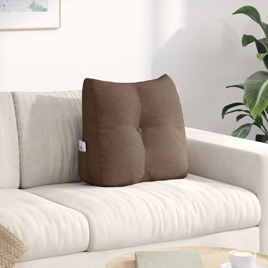 Cuscino per Schiena Marrone 45 x 24 x 50 cm Tessuto