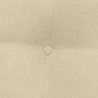Cuscino per Schiena Crema 45 x 24 x 50 cm Tessuto