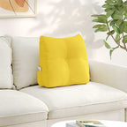 Cuscino per Schiena Giallo Chiaro 45 x 24 x 50 cm Tessuto