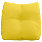 Cuscino per Schiena Giallo Chiaro 45 x 24 x 50 cm Tessuto