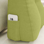 Cuscino per Schiena Verde chiaro 45 x 24 x 50 cm Tessuto