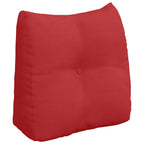 Cuscino per Schiena Rosso 45 x 24 x 50 cm Tessuto