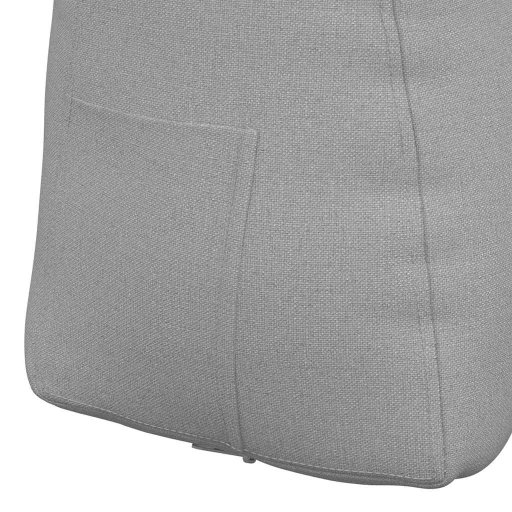 Cuscino per Schiena Grigio Nuvola 45 x 24 x 50 cm Tessuto