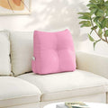Cuscino per Schiena Rosa 45 x 24 x 50 cm Tessuto