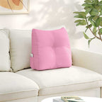 Cuscino per Schiena Rosa 45 x 24 x 50 cm Tessuto