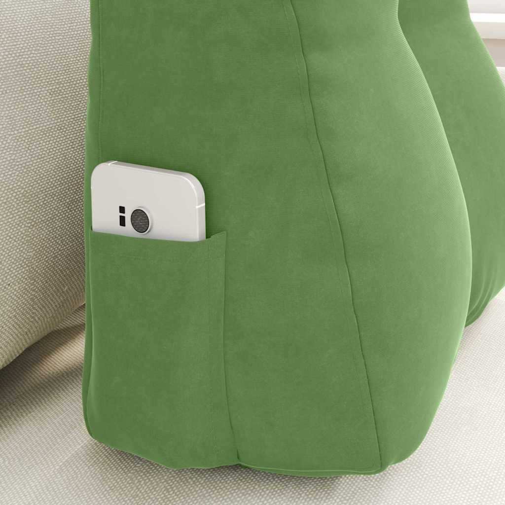 Cuscino per Schiena Verde chiaro 45 x 24 x 50 cm Velluto