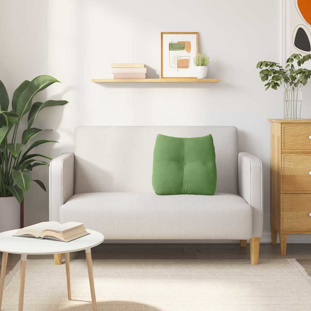 Cuscino per Schiena Verde chiaro 45 x 24 x 50 cm Velluto
