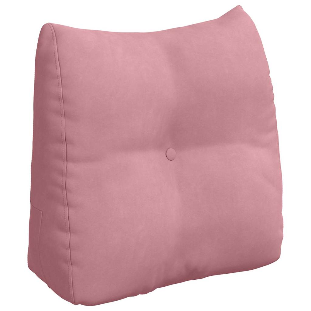 Cuscino per Schiena Rosa 45 x 24 x 50 cm Velluto