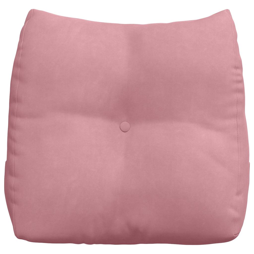 Cuscino per Schiena Rosa 45 x 24 x 50 cm Velluto