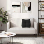 Cuscino per Schiena Nero 45 x 24 x 50 cm Velluto