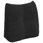 Cuscino per Schiena Nero 45 x 24 x 50 cm Velluto