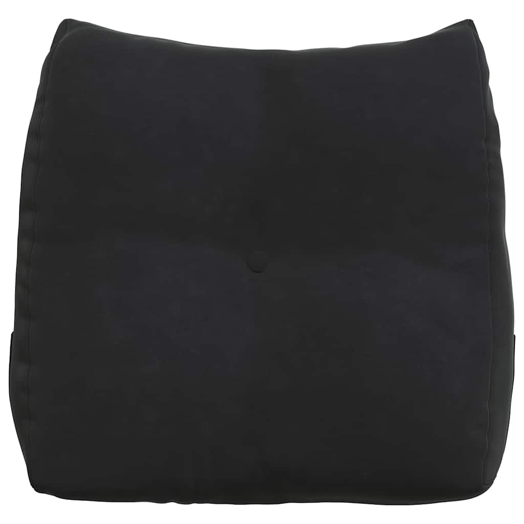 Cuscino per Schiena Nero 45 x 24 x 50 cm Velluto