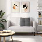 Cuscino per Schiena Grigio scuro 60 x 24 x 50 cm Tessuto