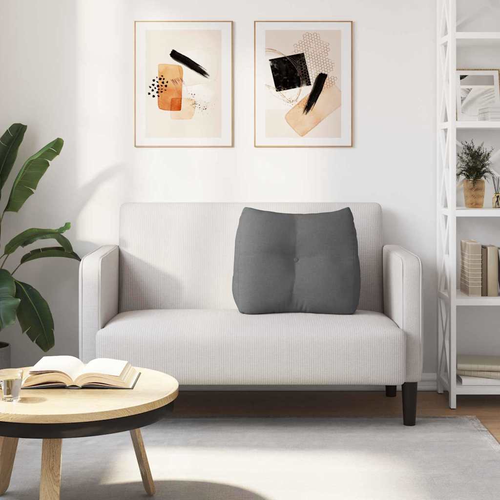 Cuscino per Schiena Grigio scuro 60 x 24 x 50 cm Tessuto