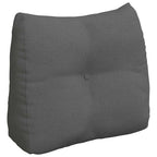 Cuscino per Schiena Grigio scuro 60 x 24 x 50 cm Tessuto