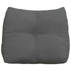 Cuscino per Schiena Grigio scuro 60 x 24 x 50 cm Tessuto