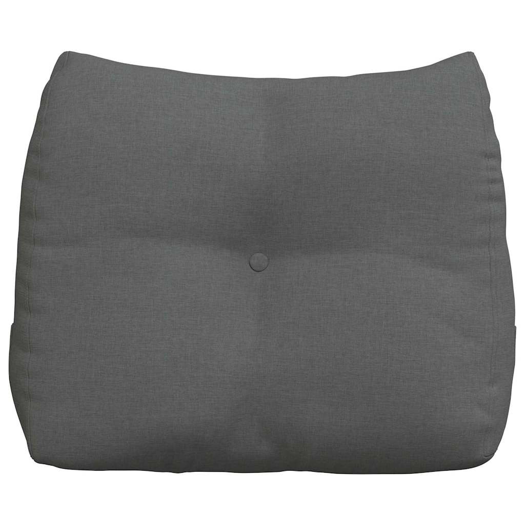 Cuscino per Schiena Grigio scuro 60 x 24 x 50 cm Tessuto