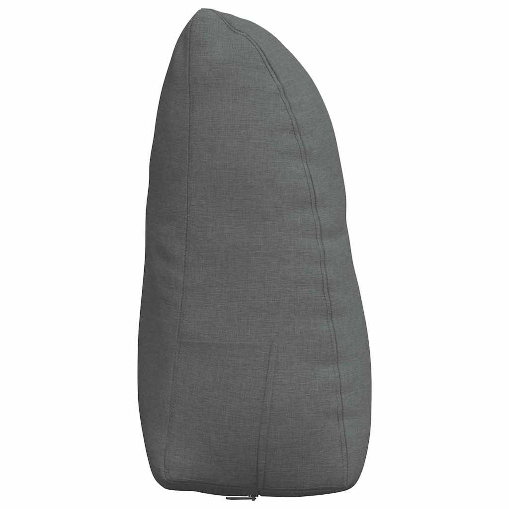Cuscino per Schiena Grigio scuro 60 x 24 x 50 cm Tessuto
