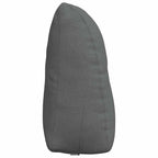 Cuscino per Schiena Grigio scuro 60 x 24 x 50 cm Tessuto