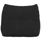 Cuscino per Schiena Nero 60 x 24 x 50 cm Tessuto