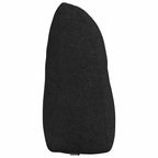 Cuscino per Schiena Nero 60 x 24 x 50 cm Tessuto