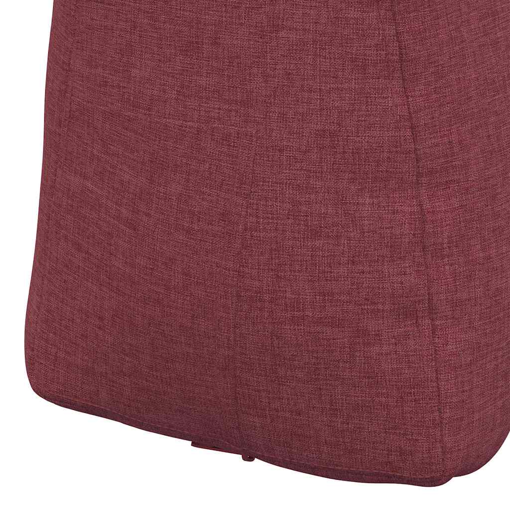 Cuscino per Schiena Rosso Vino 60 x 24 x 50 cm Tessuto