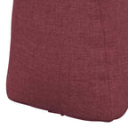 Cuscino per Schiena Rosso Vino 60 x 24 x 50 cm Tessuto