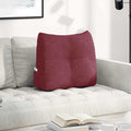 Cuscino per Schiena Rosso Vino 60 x 24 x 50 cm Tessuto
