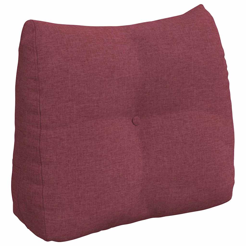 Cuscino per Schiena Rosso Vino 60 x 24 x 50 cm Tessuto