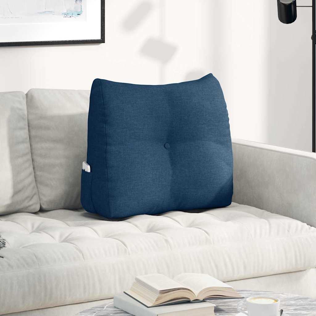 Cuscino per Schiena Blu 60 x 24 x 50 cm Tessuto