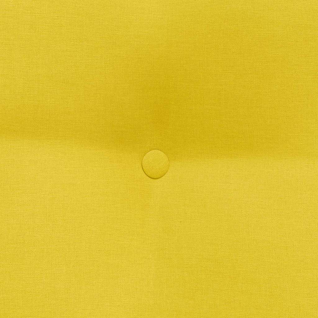 Cuscino per Schiena Giallo Chiaro 60 x 24 x 50 cm Tessuto