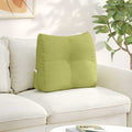 Cuscino per Schiena Verde chiaro 60 x 24 x 50 cm Tessuto