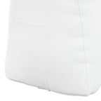 Cuscino per Schiena Bianco 60 x 24 x 50 cm Tessuto