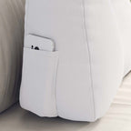 Cuscino per Schiena Bianco 60 x 24 x 50 cm Tessuto