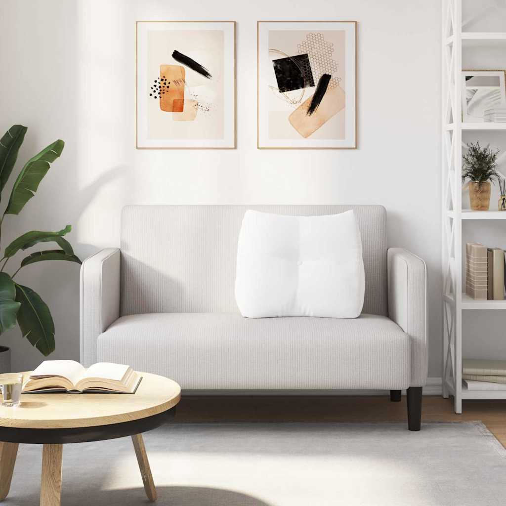 Cuscino per Schiena Bianco 60 x 24 x 50 cm Tessuto