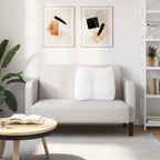 Cuscino per Schiena Bianco 60 x 24 x 50 cm Tessuto