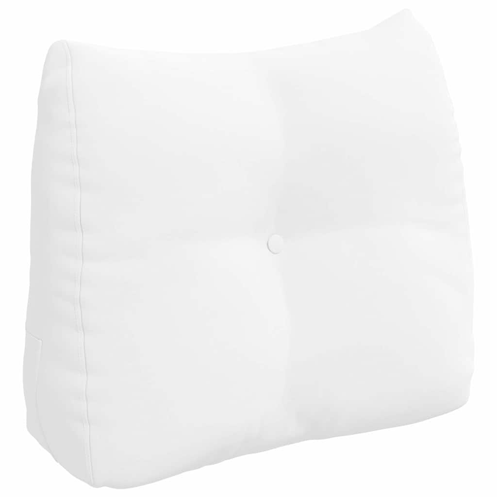 Cuscino per Schiena Bianco 60 x 24 x 50 cm Tessuto