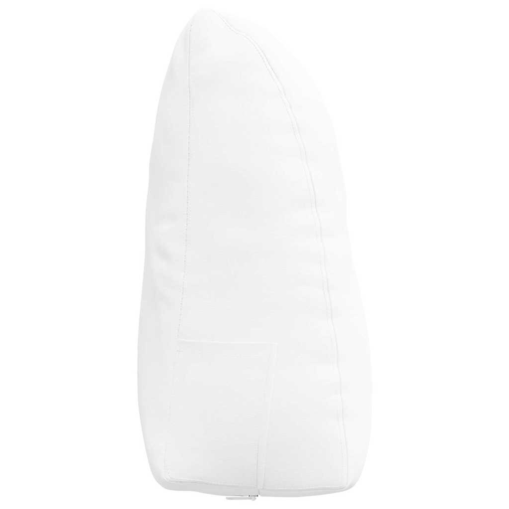 Cuscino per Schiena Bianco 60 x 24 x 50 cm Tessuto