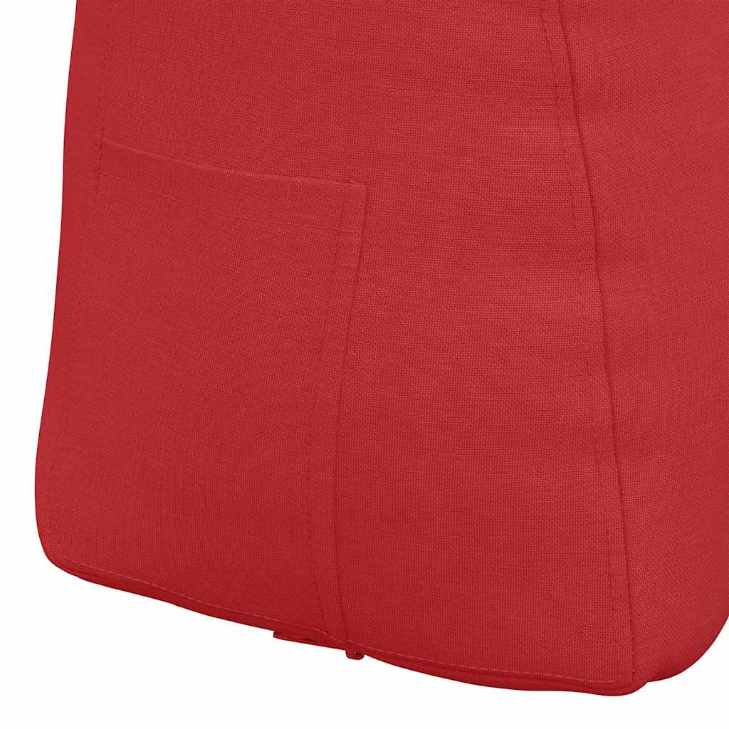Cuscino per Schiena Rosso 60 x 24 x 50 cm Tessuto
