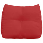 Cuscino per Schiena Rosso 60 x 24 x 50 cm Tessuto