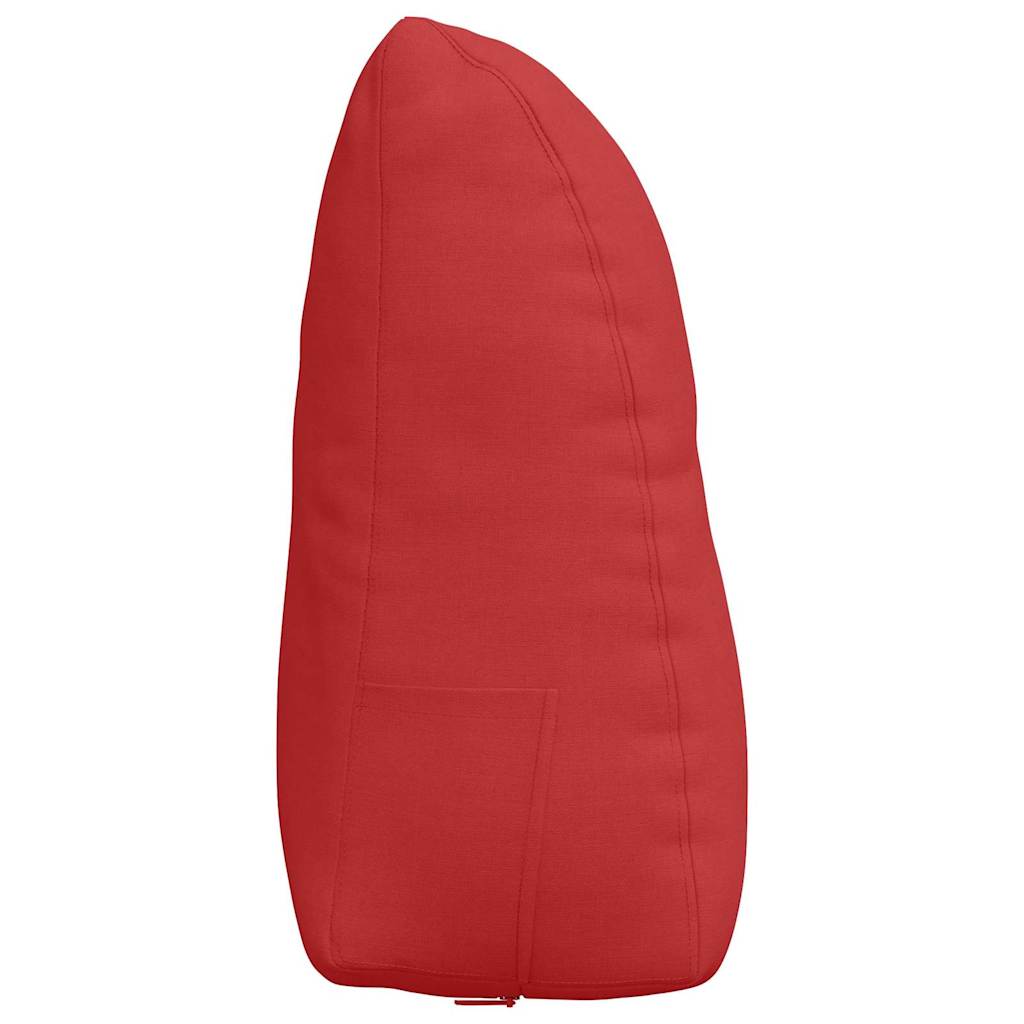 Cuscino per Schiena Rosso 60 x 24 x 50 cm Tessuto